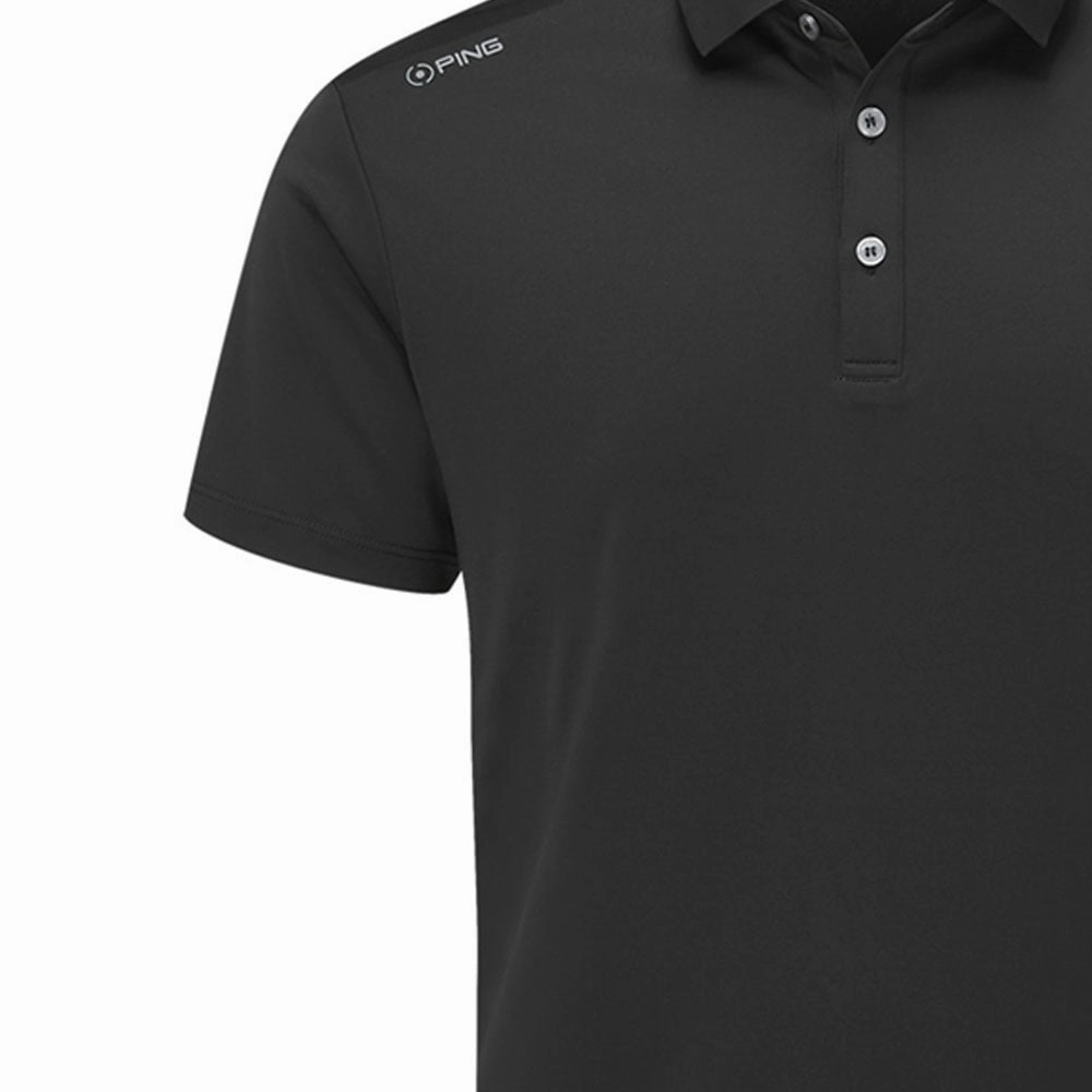 Ping Lindum Polo Shirt - Black Trendy Comfort Weekend Trend