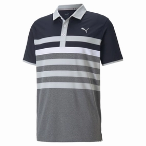 Puma MATTR One Way Polo Shirt - Navy Blazer Washable fabric Urban Look
