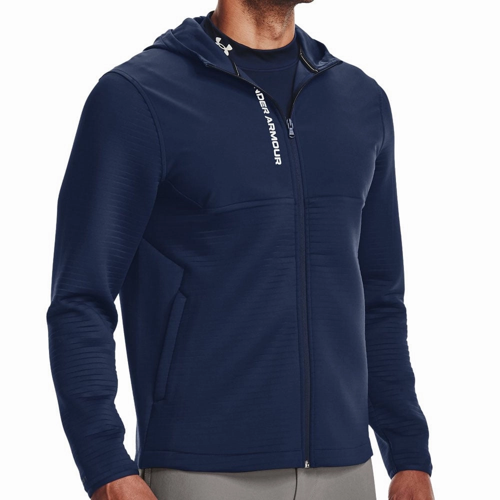 Under Armour Storm Daytona Full Zip Hoodie - Academy/Reflective Cozy and Light BreathableMeshLining