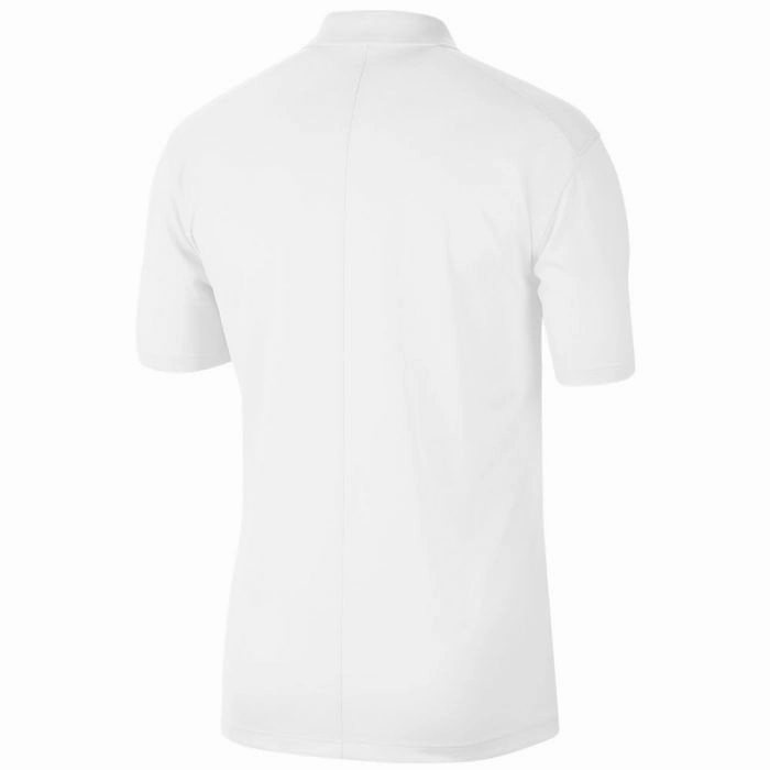 Sun Protection Breathable Cotton Fabric Nike Dri-Fit Victory Solid Polo Shirt - White