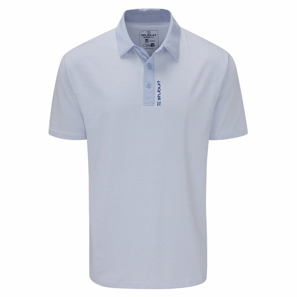 Stuburt Otham Polo Shirt - Sky Stretchable Fabric Comfortable Fit Wear