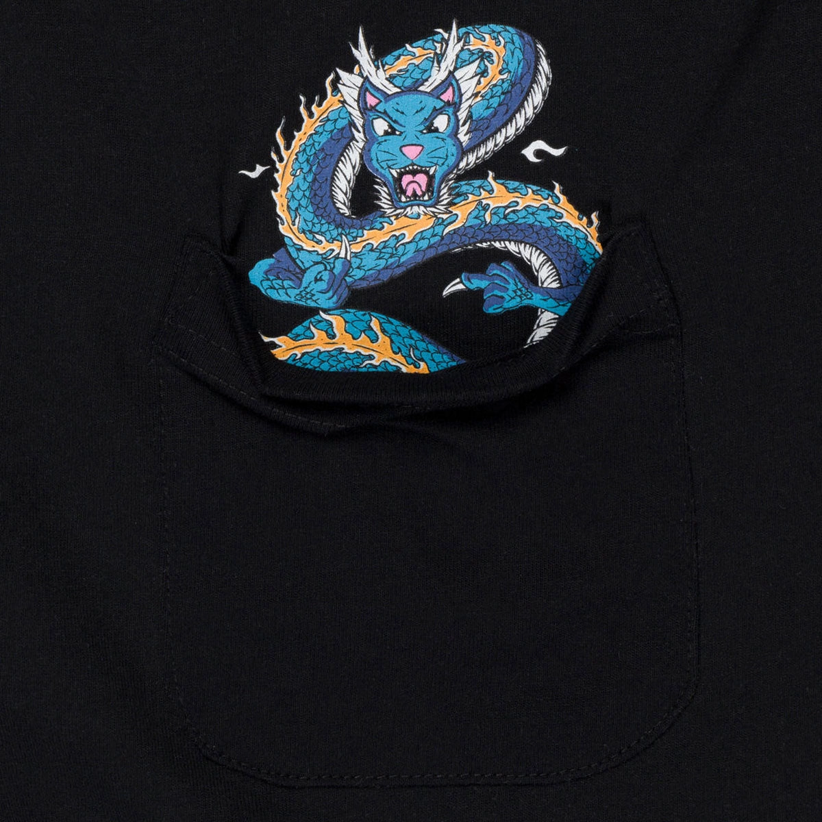Flexible Neckline Comfortable All Day Wear RIPNDIP Shen Nerm Pocket T-Shirt - Black