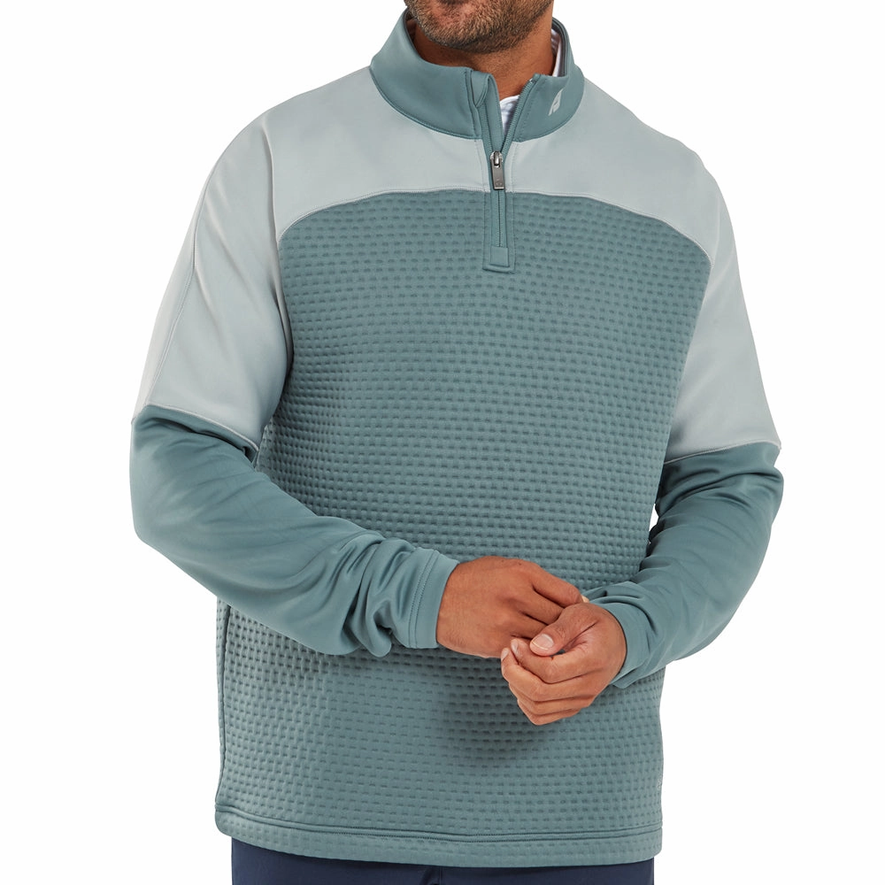 FootJoy ThermoSeries Jacquard Midlayer - Grey/Green product low end affordability