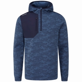Ping Nexa 1/4 Zip Pullover - Blue Fusion/Navy Striped
