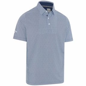 Callaway All-Over Trademark Print Polo Shirt - Peacoat Sporty and Stylish Multi Purpose Wear