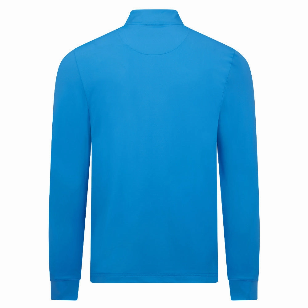 Original Penguin Long Sleeve Performance Earl Pullover - French Blue Solid Color
