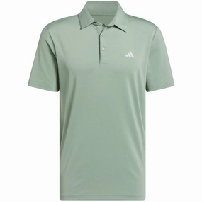 adidas Ultimate365 Solid LC Polo Shirt - Silver Green Picnic