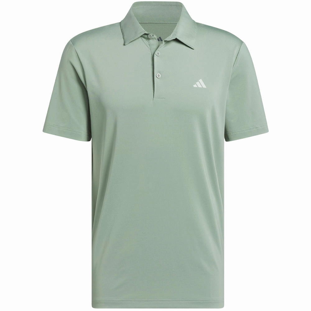 adidas Ultimate365 Solid LC Polo Shirt - Silver Green Picnic