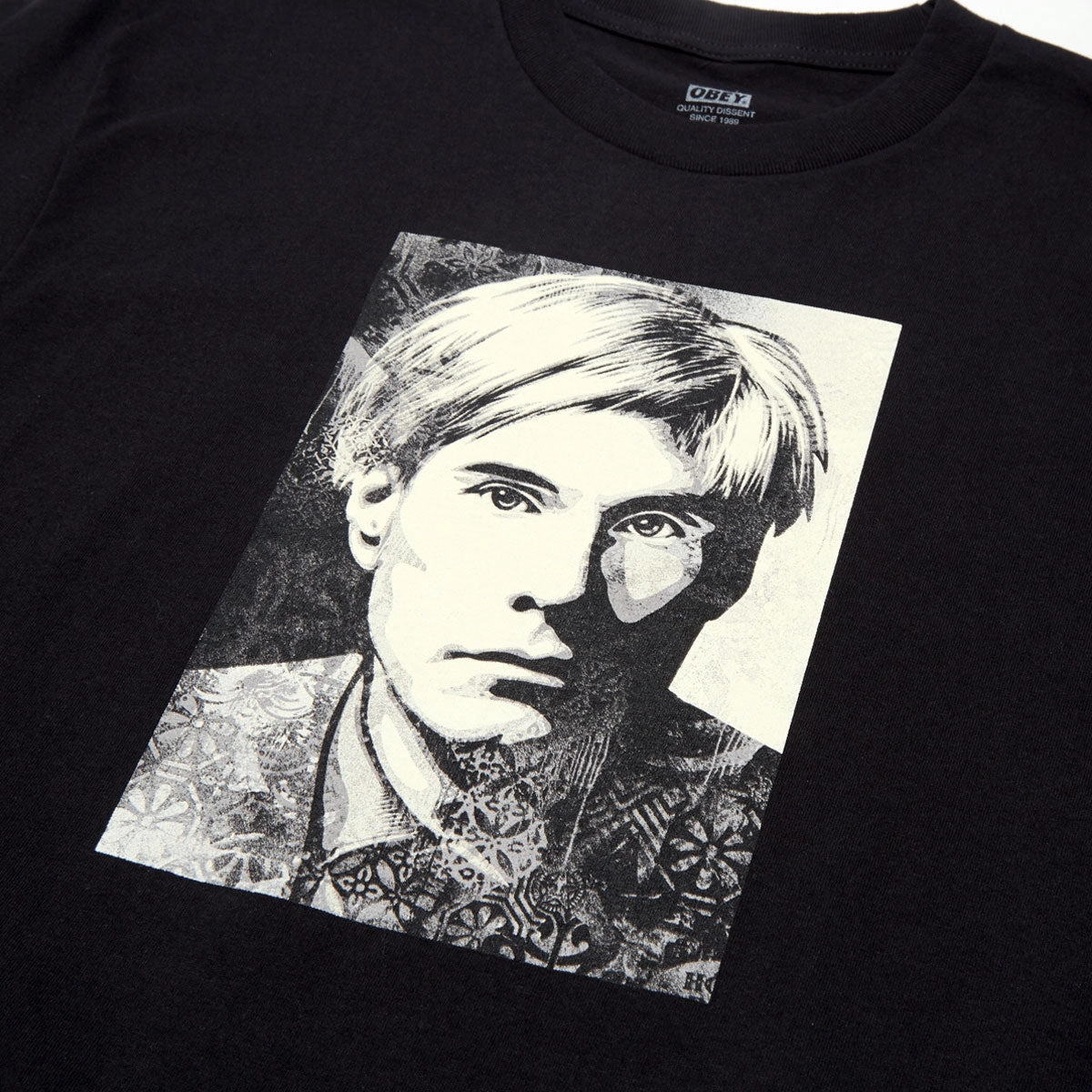 Obey Warhol T-Shirt - Black Eco Certified Fiber Comfortable Layering