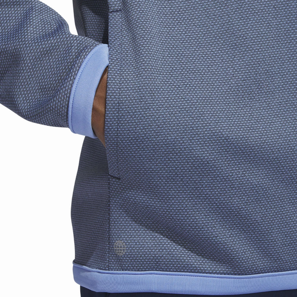 adidas Microdot 1/4 Zip Pullover - Collegiate Navy/Blue Fusion Fresh Sporty