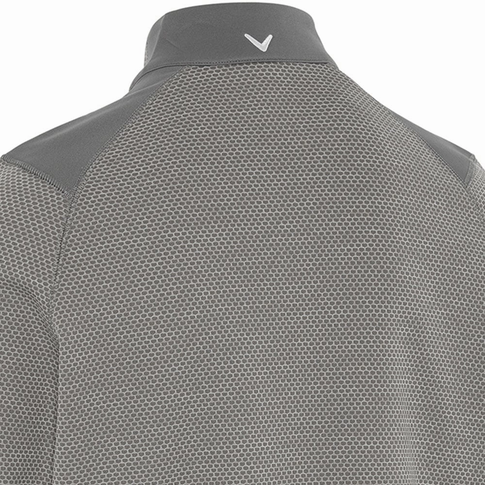 Callaway Hex 1/4 Zip Pullover - Medium Grey/Heather tribal print Designer