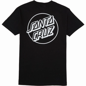 Santa Cruz Opus Dot T-Shirt - Black/White Soft Wear Chic and Soft