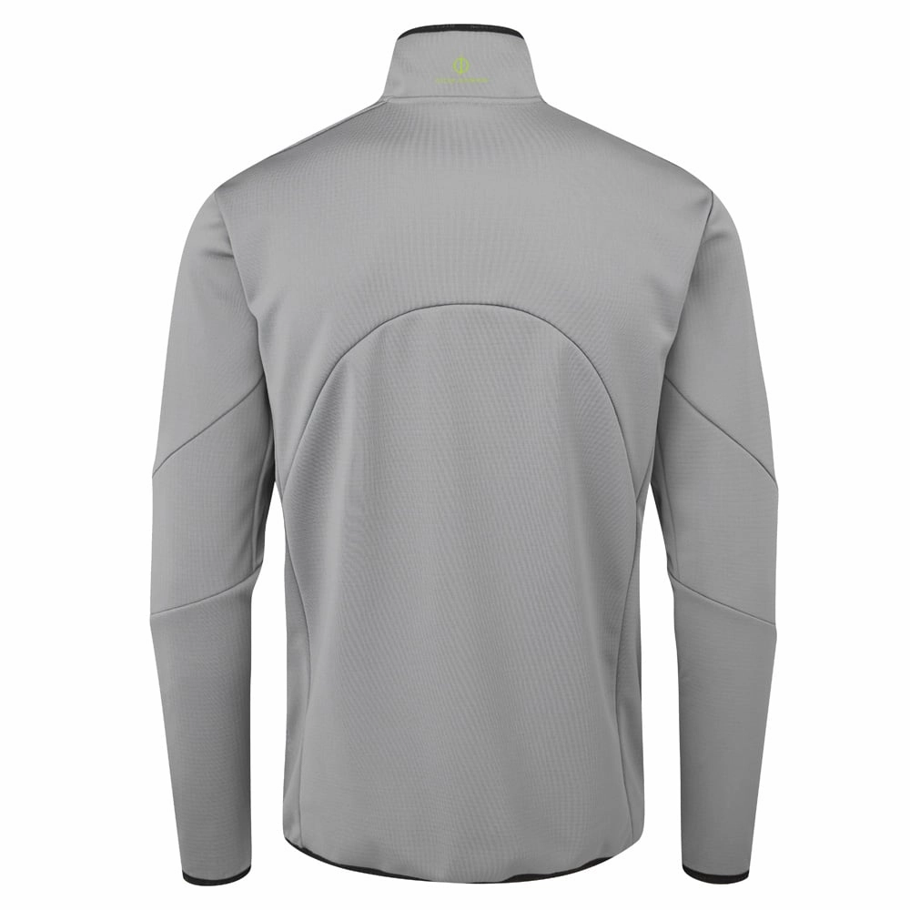 Oscar Jacobson Thorpe 1/2 Zip Fleece Pullover Top - Pewter Weekend Layer