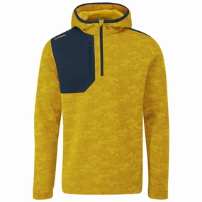 Ping Nexa 1/4 Zip Pullover - Sulphur/Navy product poplin smoothness