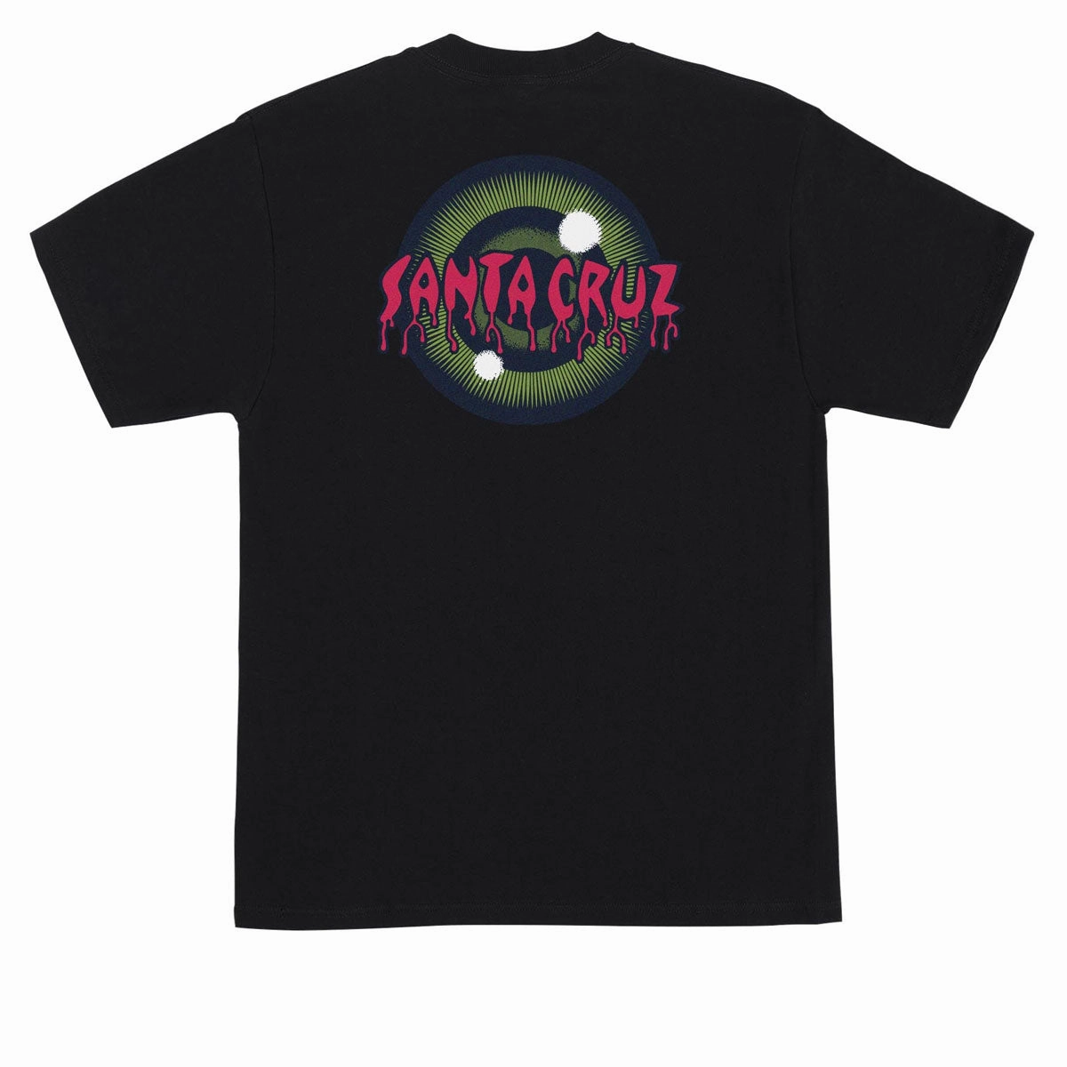 Layered Sleeve Santa Cruz Roskopp Iris T-Shirt - Black