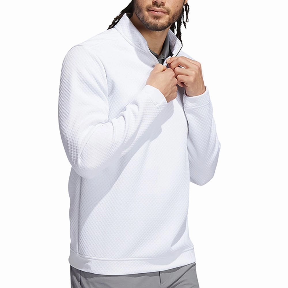Formal Casual adidas DWR 1/4 Zip Pullover - White