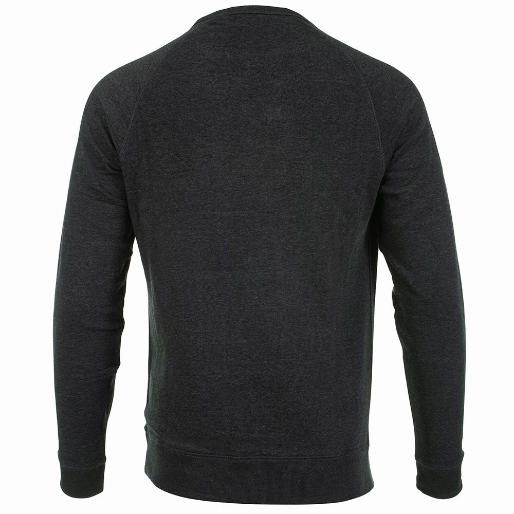 Calvin Klein Columbia Crew Neck Sweater - Charcoal Marl Casual Basics Zippered Pocket
