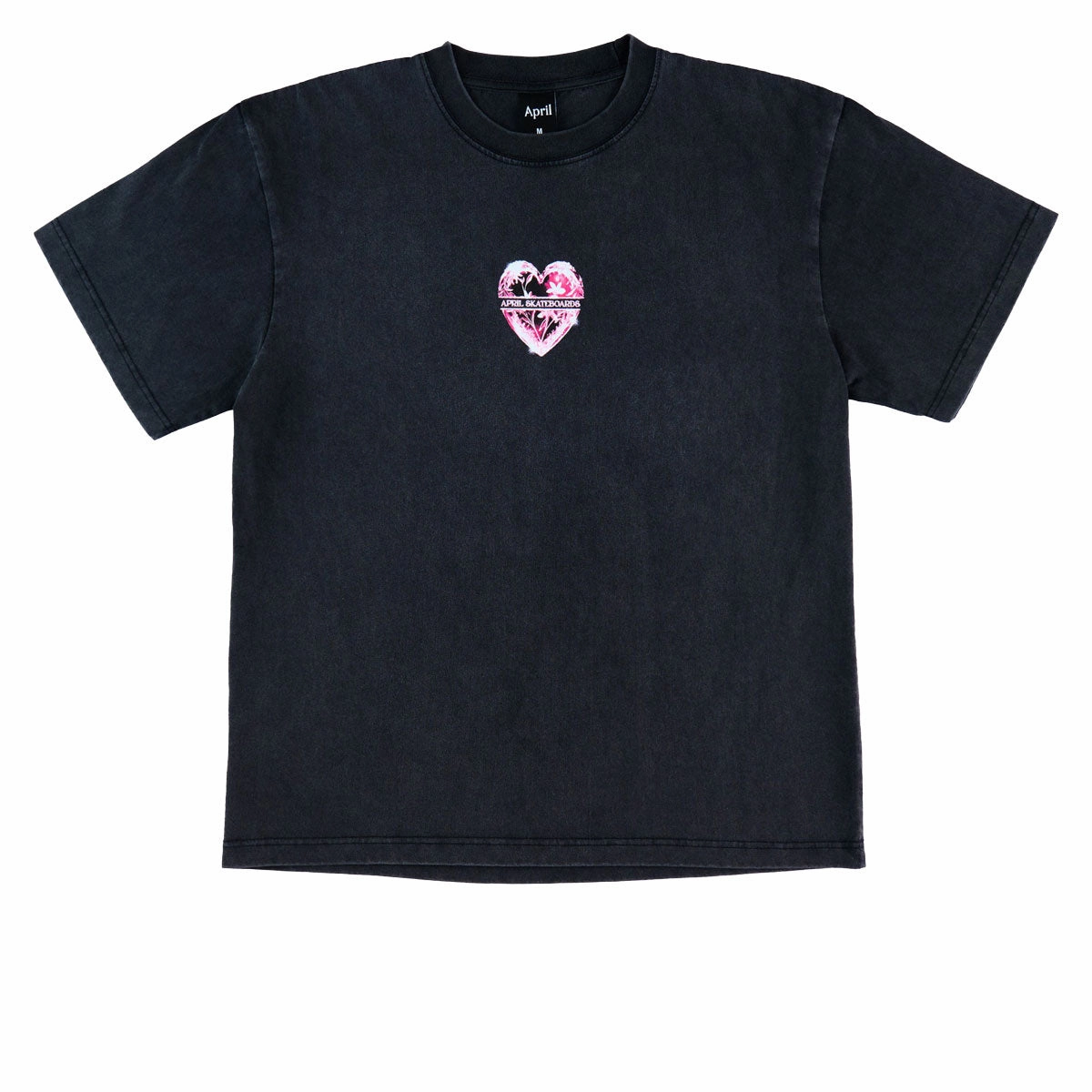 April Heart T-Shirt - Vintage Black Classic Layer Wear