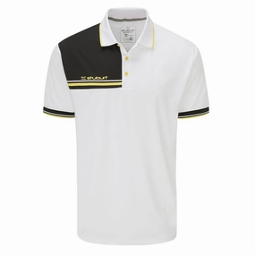 Stuburt Gilford Polo Shirt - Onyx Flatlock stitching Stretch Fabric Technology
