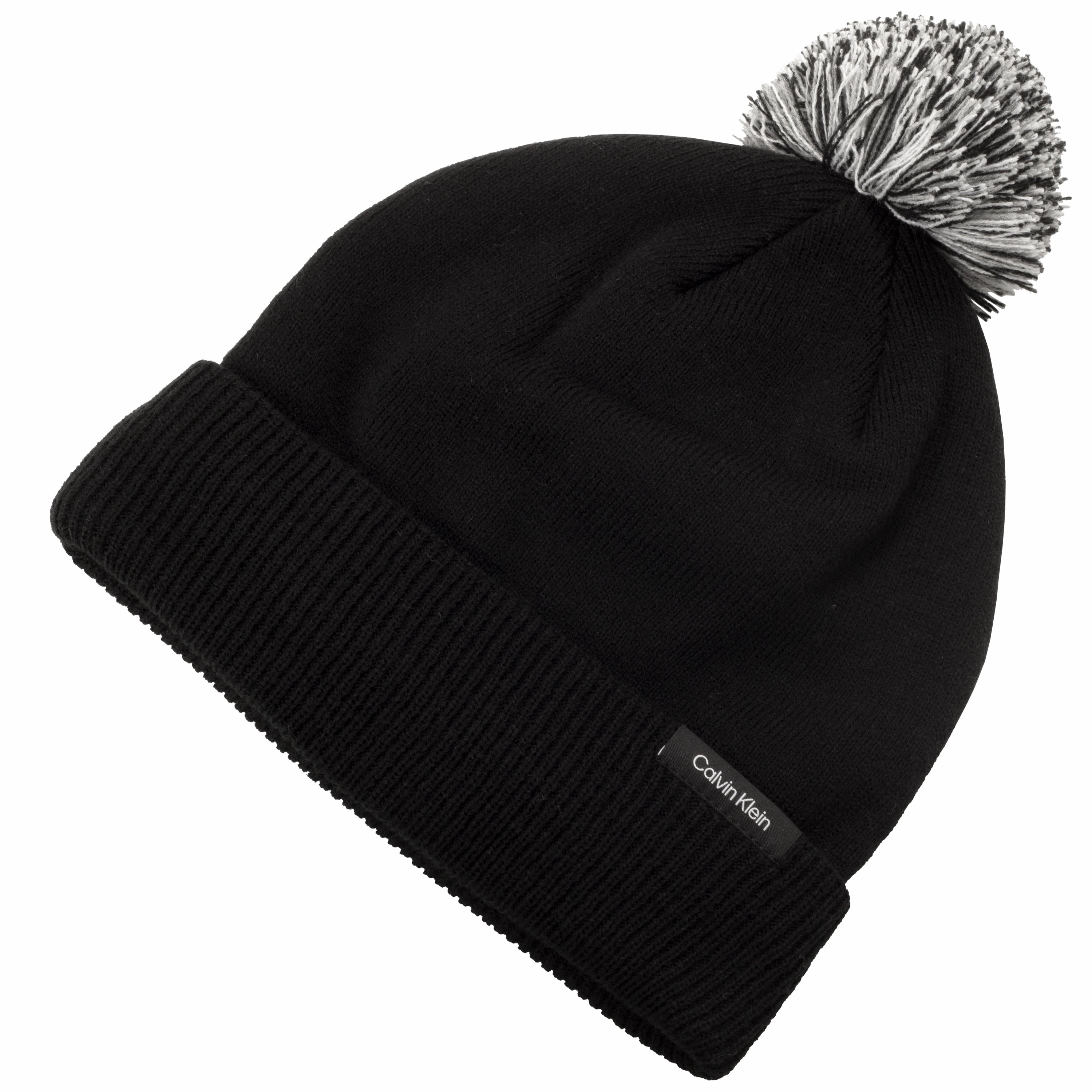 Calvin Klein Linden Bobble Beanie - Black Commuter Look Cooling Technology