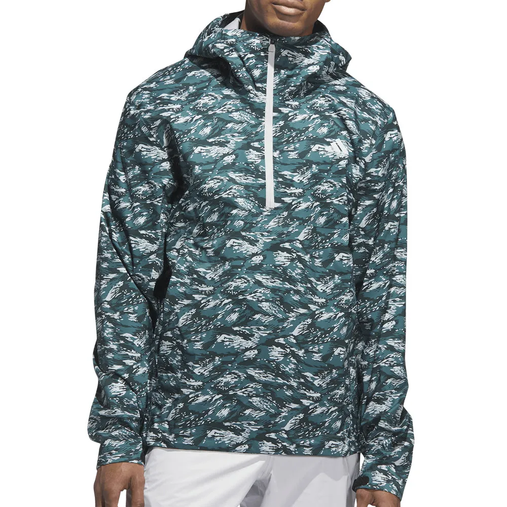 adidas Ultimate365 Tour CLIMAPROOF  Parka Waterproof Jacket - Preloved Teal Elastic hem ReinforcedElasticHem