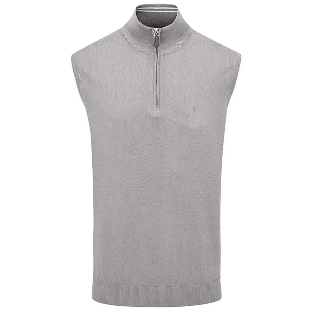 Oscar Jacobson Bob Pin Sleeveless Sweater - Light Grey Practical