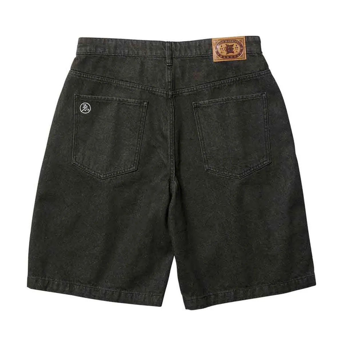 Lightweight Material Evisen Sushi Denim Shorts - Black