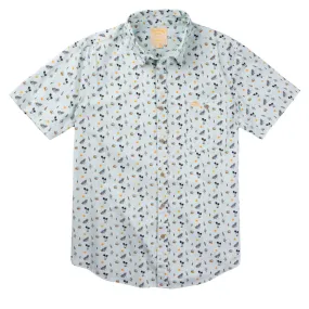 Sendero City Slicker Shirt - Blue Oasis Shimmer Effect Coastal Vibes