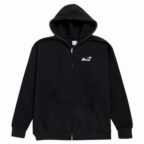 Lifestyle Apparel Snack Chrome Face Zip Up Hoodie - Black