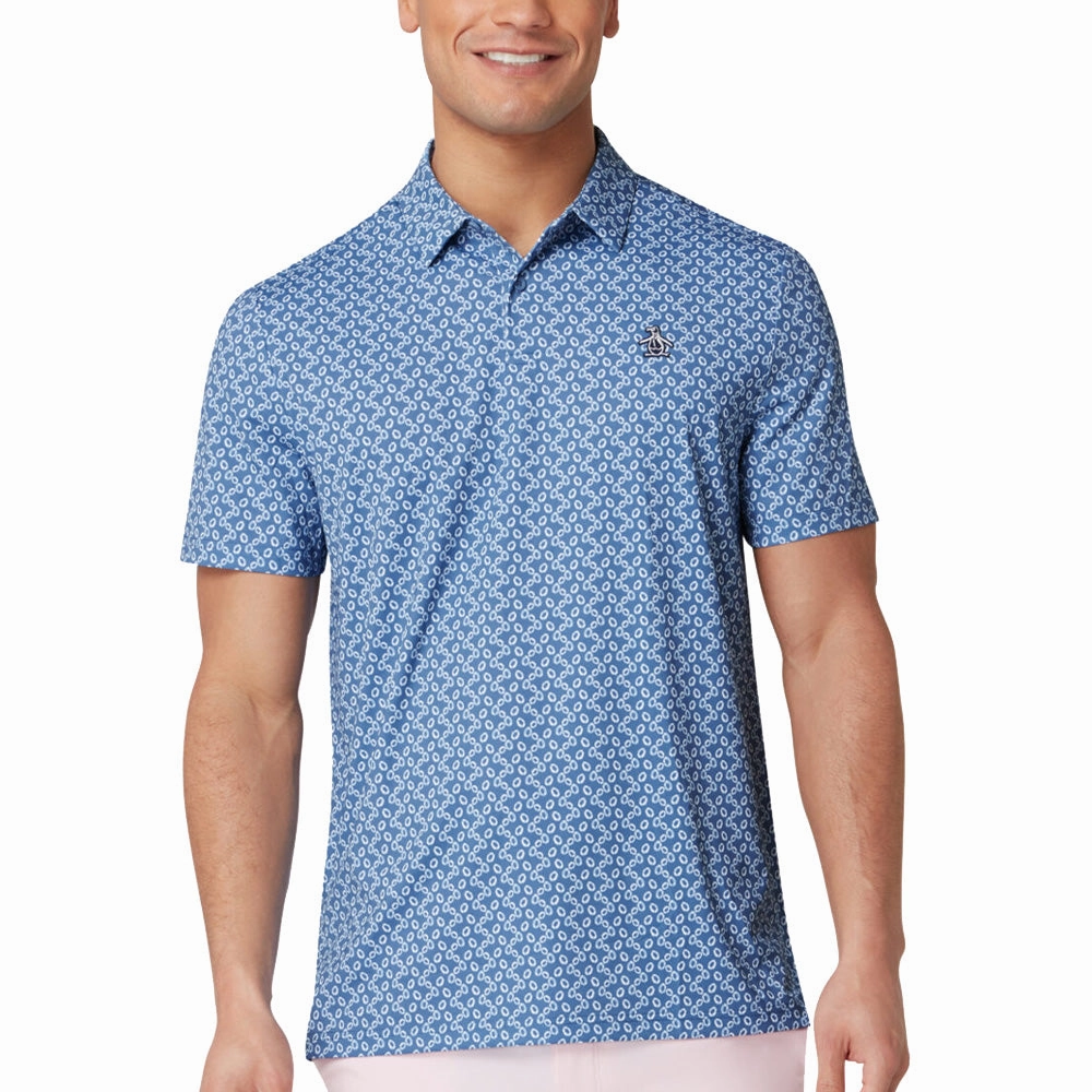 Street Smart Look Original Penguin All-Over Lifesaver Print Polo Shirt - Quiet Harbor