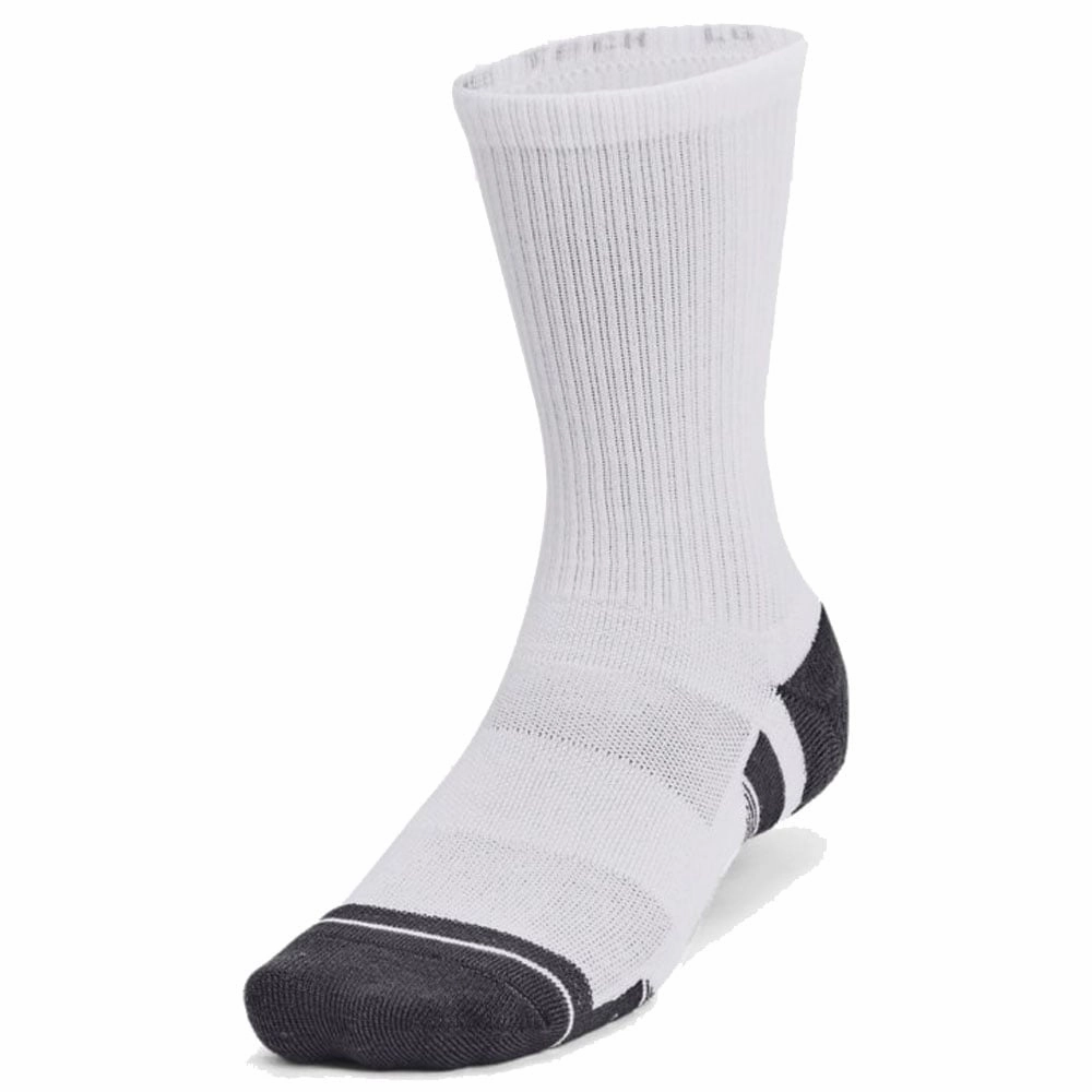 Full finger Feather Under Armour Performance Tech Crew Socks (3 Pairs) - White