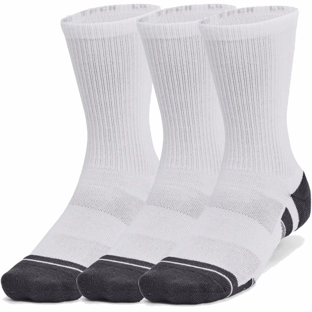 Under Armour Performance Tech Crew Socks (3 Pairs) - White social intelligence intelligence