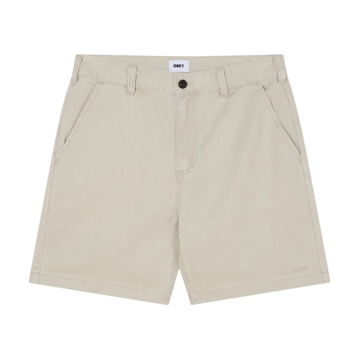 Obey Daily Shorts - Silver Grey cycling outfit