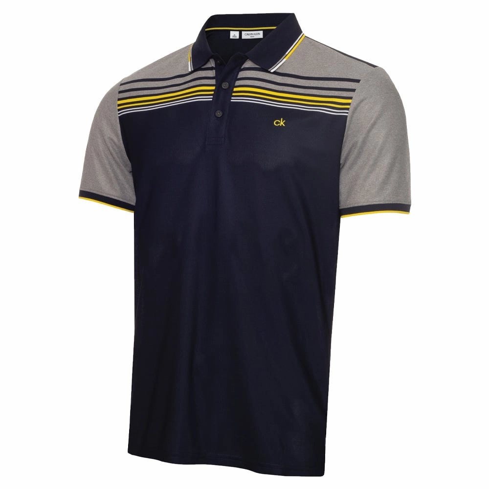 Relaxed Comfort Fit Calvin Klein Nelson Polo Shirt - Navy
