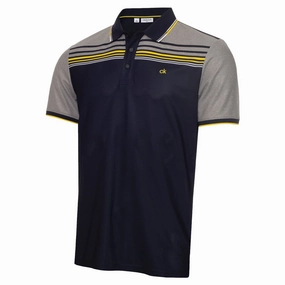 Calvin Klein Nelson Polo Shirt - Navy Bohemian freedom Comfy Apparel