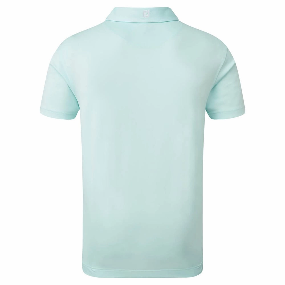 Scoop neck femininity FootJoy Stretch Pique Solid Colour Polo Shirt - Ice Blue