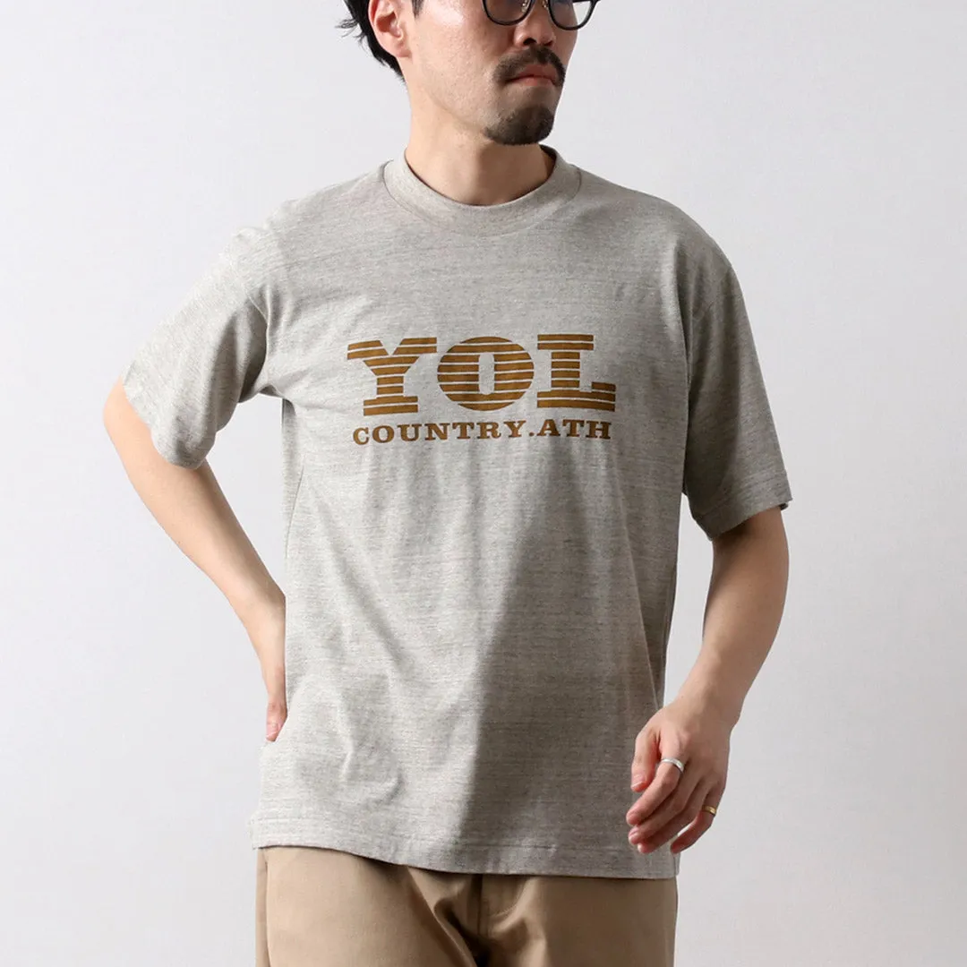 UNDYED / YOL Undyed Organic Cotton Print T-Shirt Easy Care Fabric Classic Wearable