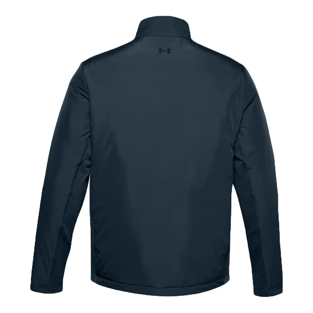 Under Armour ColdGear Reactor Hybrid Jacket - Mechanical Blue/Black Weatherproof Zipper Closure