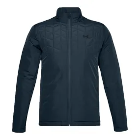 Timeless Fit Style Under Armour ColdGear Reactor Hybrid Jacket - Mechanical Blue/Black