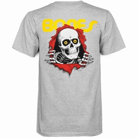 Powell-Peralta Ripper T-Shirt - Gray Anti Pilling Surface
