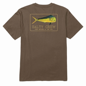 Weekend Comfort Wear Salty Crew Golden Mahi T-Shirt - Teak