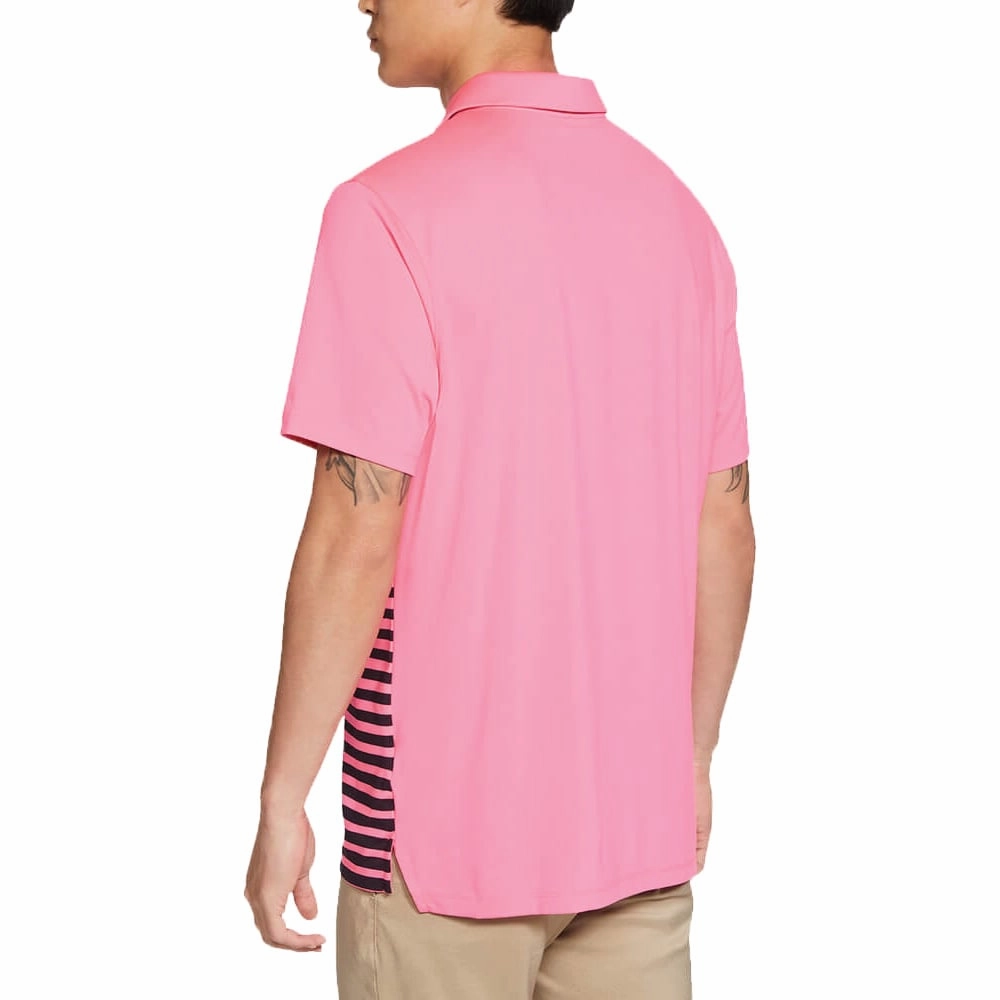 Timeless Fit Nike Dry Vapor Stripe Graphic Polo Shirt - Hyper Pink