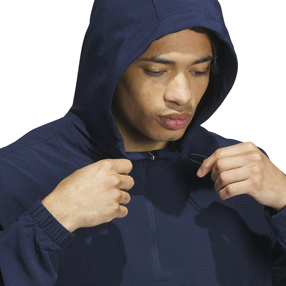 adidas Ultimate365 Club Anorak - Collegiate Navy Weekend Outing Wear Reinforced Elbow Panels