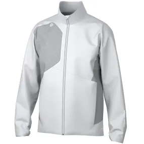 Minimal Detail Layered Collar Galvin Green Ames Waterproof DRYVR Jacket - Cool Grey/Sharkskin