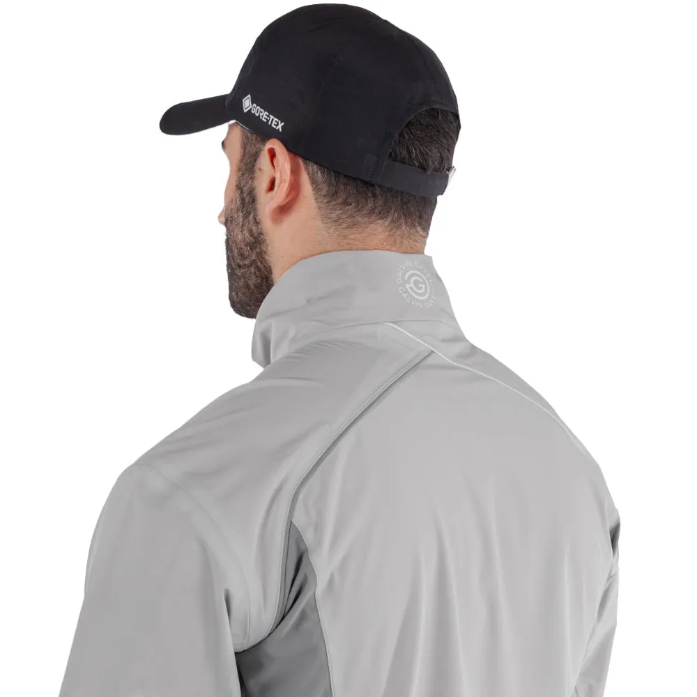 anti slip grip All Weather Adaptability Galvin Green Ames Waterproof DRYVR Jacket - Cool Grey/Sharkskin