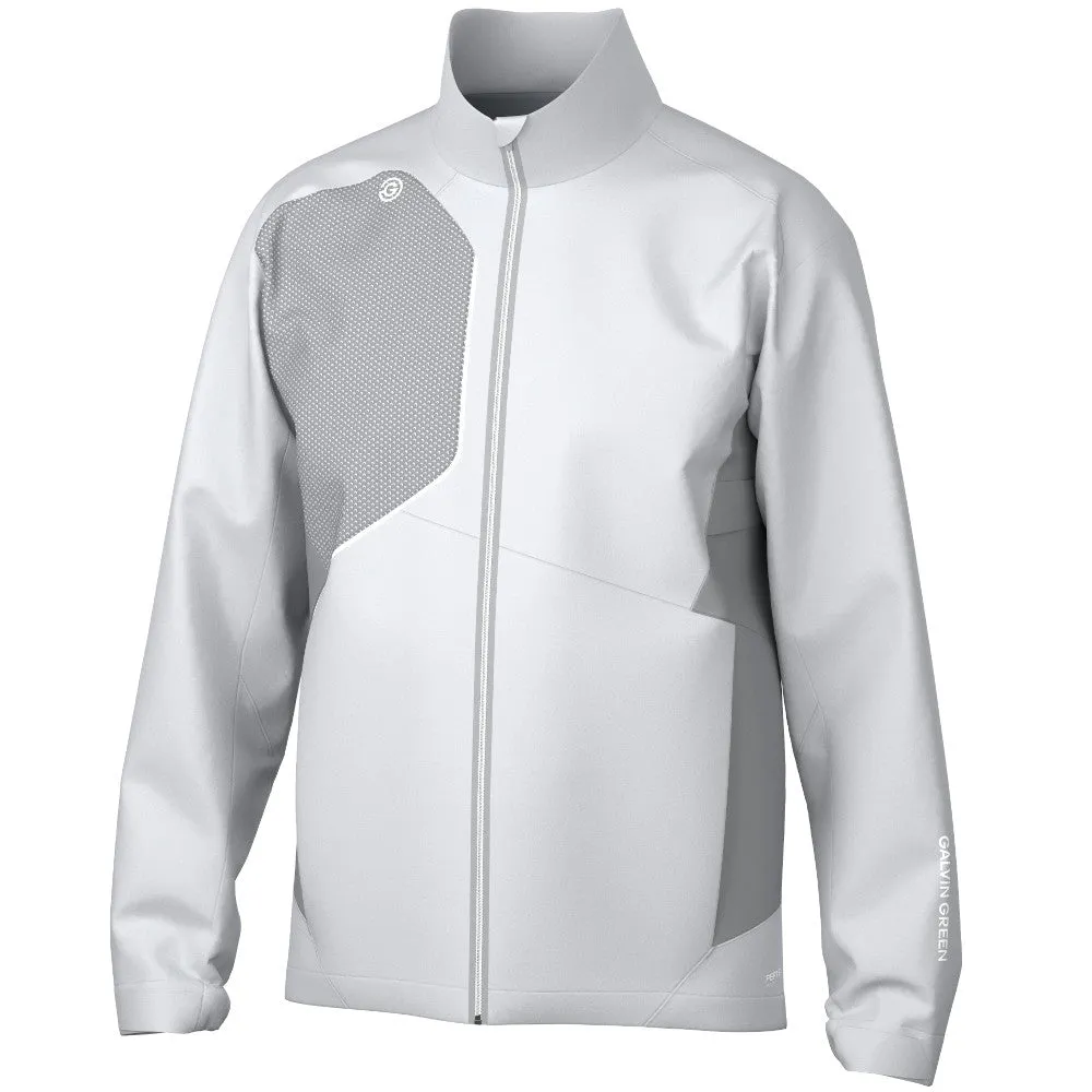 Minimal Detail Layered Collar Galvin Green Ames Waterproof DRYVR Jacket - Cool Grey/Sharkskin