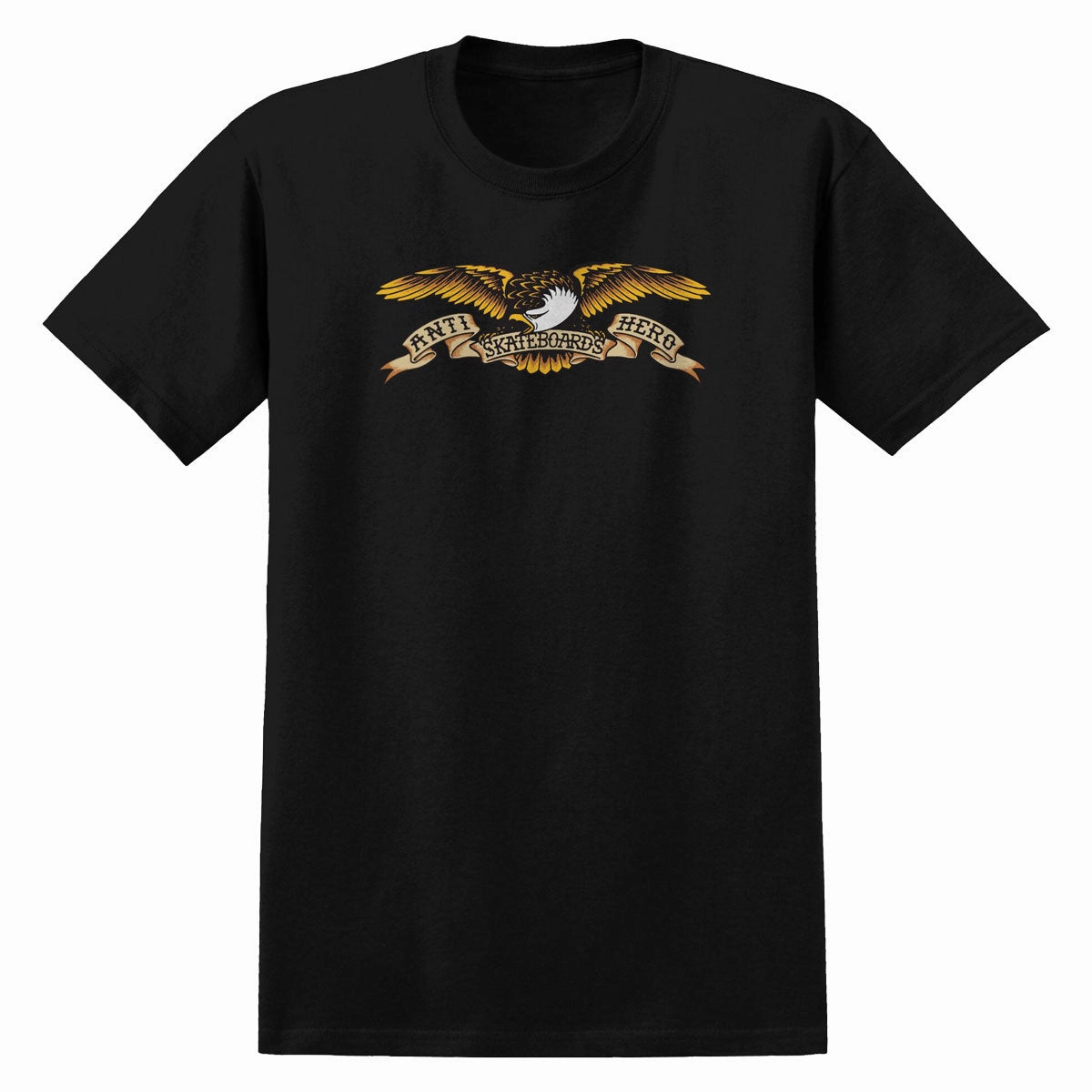 Street Outfit Leather combination Anti-Hero Eagle T-Shirt - Black/Multi Color