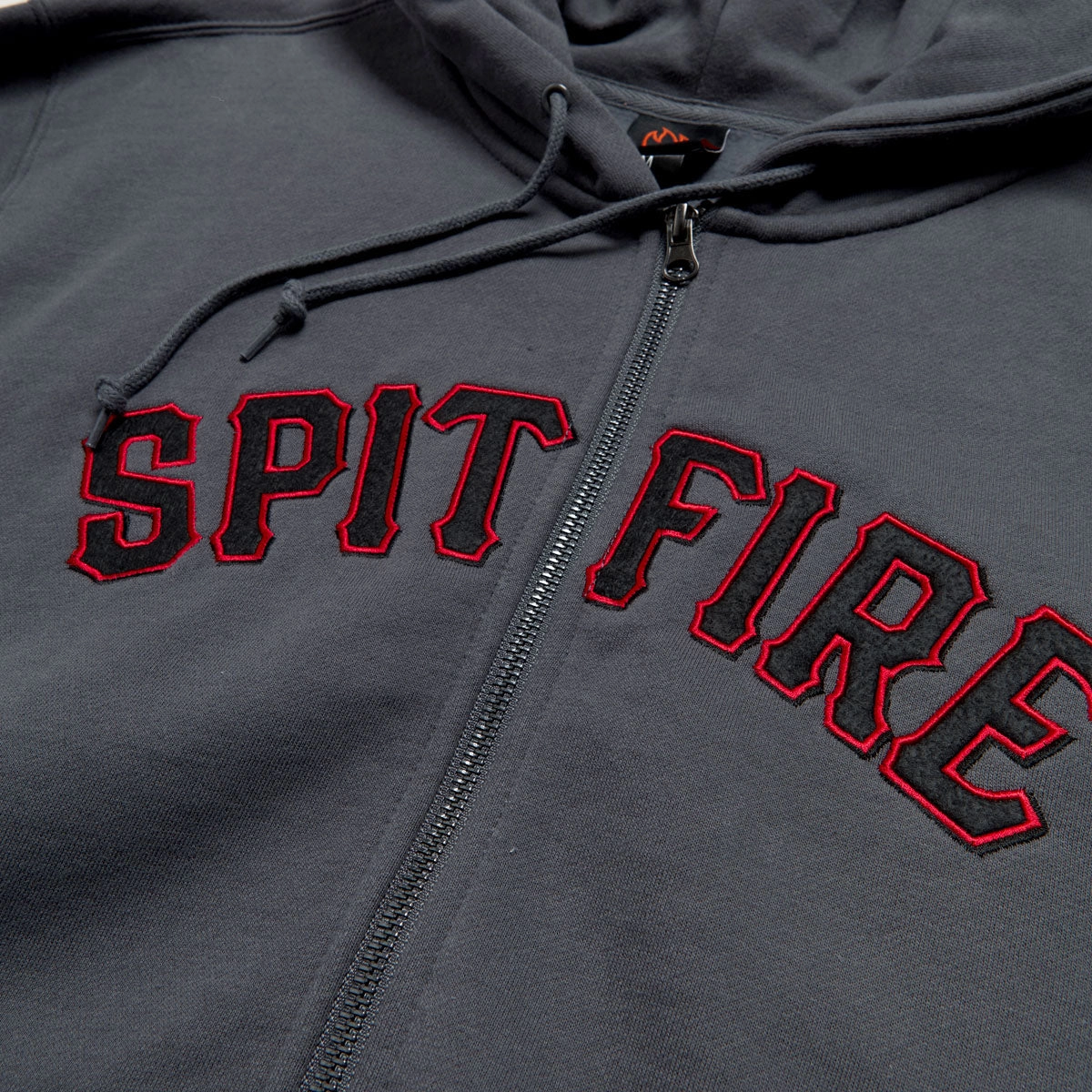 Spitfire Spitball Zip Up Hoodie - Charcoal Trend Feel Generous Hood Space