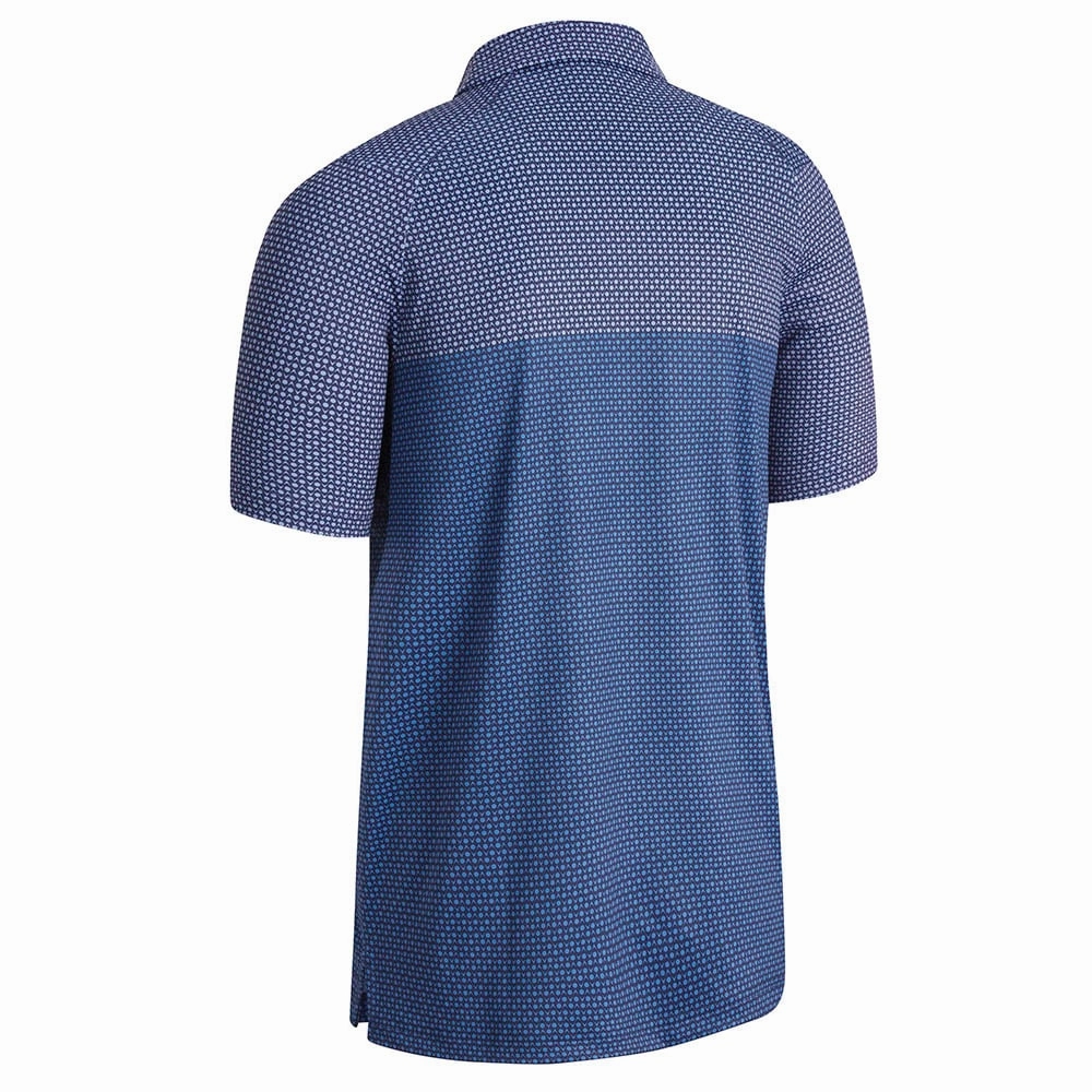 Urban Casual Look VintageWash Callaway Mini Printed Chev Polo Shirt - Peacoat