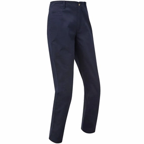 Quick Fit Design Comfy Texture FootJoy Tapered Fit Chino Trousers - Navy